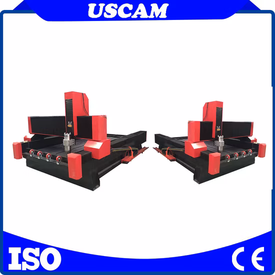3D 4-Achsen-Rotations-Marmor-Holz-Stein-Alumnium-Messing-Jade-Gravur-CNC-Fräser mit DSP-Offline-Steuerung und 5,5-kW-Spindel
