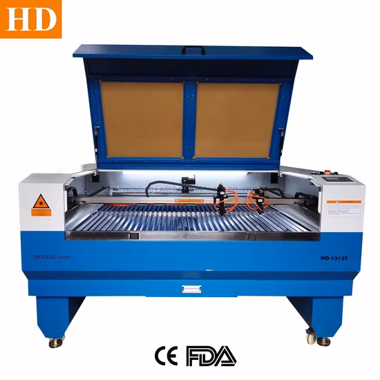 Reci Cdwj Yongli EFR 100W 130W 150W Strip Updown Tisch Acryl Holz PVC Kunststoff Schaum Stoff Leder Papier Laserschneiden Gravur Druckmaschine 1390 1325
